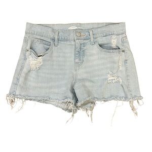Old Navy Distressed Cut Off Shorts Women's Size 4 Light Wash